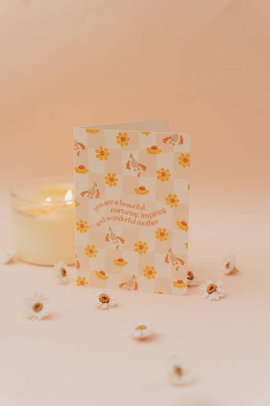 'Beautiful, Nurturing' Mother Duck Greeting Card