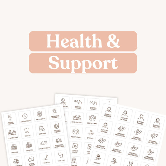 Tile Labels - Health and Support