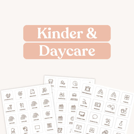 Tile Labels - Kinder and Day Care