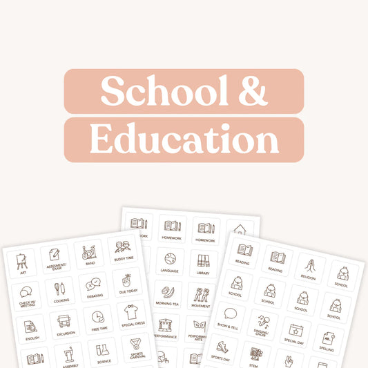 Tile Labels - School and Educations