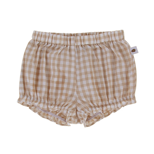 Roma Bloomer - Taupe Gingham
