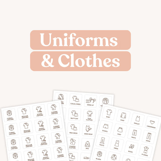 Tile Labels - Uniforms and Clothes