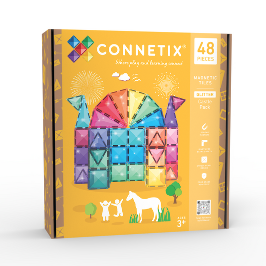 Magnetic Tiles - 48pc Glitter Pack - Castle - NEW!!!